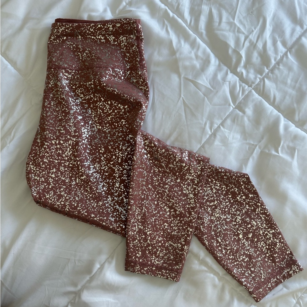 Sweaty Betty Sand Glitter Full Length Reflective Activewear Leggings Size Large - Picture 7 of 7